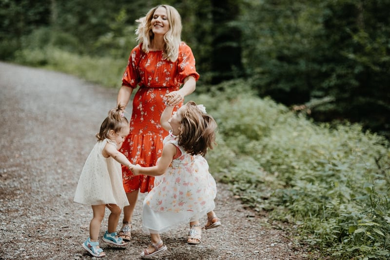Children playing in nature